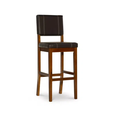 Linon Milano Bar Stool Brown 30 In Black
