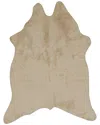 Linon Mini Cow Design Area Rug In Ivory