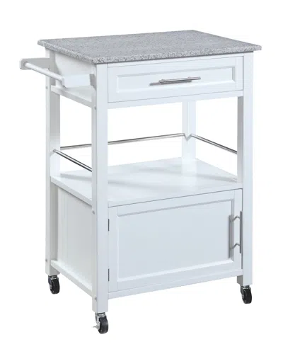 Linon Mitchell Kitchen Cart In White