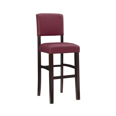 Linon Monaco Bar Stool Dark Red In Burgundy