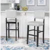 Linon Monaco Bar Stool Gray In White