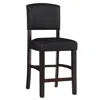 Linon Monaco Counter Stool Espresso In Black