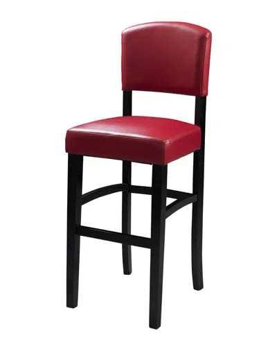 Linon Monaco Counter Stool In Red