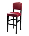 Linon Monaco Counter Stool In Red