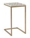 Linon Mop Fish Design Accent C Table In Brown