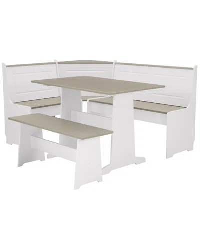 Linon Nooks Corner Nook In White