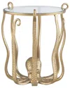 Linon Octavia Octopus Table In Gold