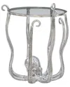 Linon Octavia Octopus Table In Silver