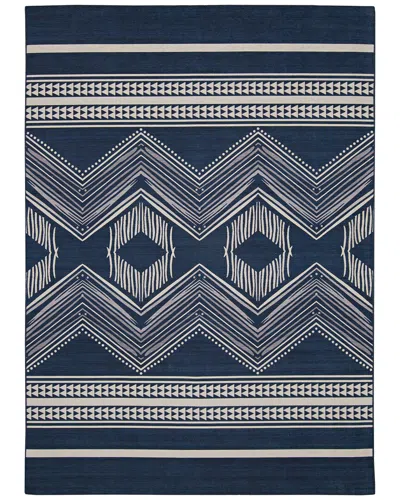 Linon Outdoor Washable Boynton Rug In Blue