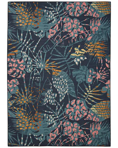 Linon Outdoor Washable Miramar Rug In Multi