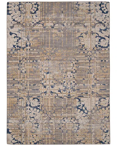 Linon Outdoor Washable Ocala Rug In Navy