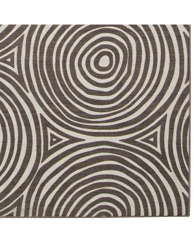 Linon Outdoor Washable Ocoee Rug In Brown