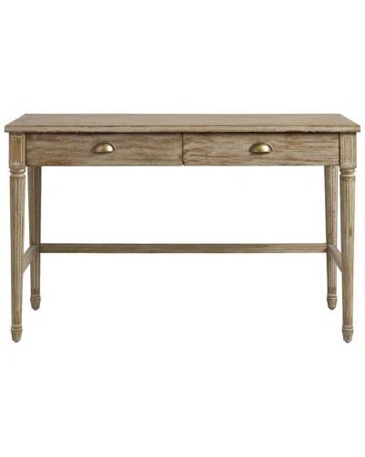 Linon Paige Desk In Brown