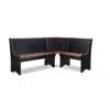Linon Parkside Antique Nook, Black In Black