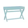 Linon Peggy Blue Writing Desk In Blue