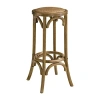 Linon Rae Backless Barstool In Brown