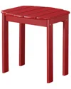 Linon Red Adirondack End Table In Red