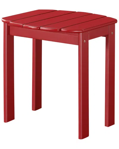Linon Red Adirondack End Table