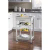 Linon Roger Gray Kitchen Island Granite Top In Neutral