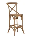 Linon Roxy Bar Stool In Brown