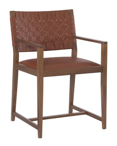 Linon Ruskin Arm Chair In Brown