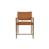 Linon Ruskin Arm Chair In Brown