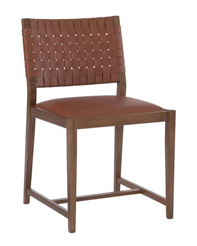 Linon Ruskin Chair In Brown