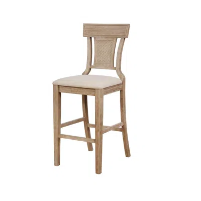Linon Rylan 30 In Bar Stool In Neutral