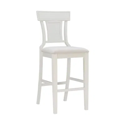 LINON RYLAN BAR STOOL CREAMY WHITE