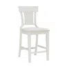 Linon Rylan Counter Stool Creamy White In White