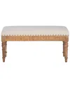 Linon Sally Small Seashell Bench