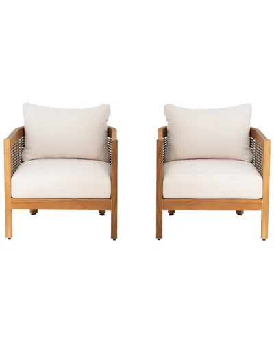 Linon Set Of 2 Chaddsley Outdoor Club Chair In Multi