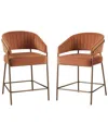 Linon Set Of 2 Portland Counter Stools