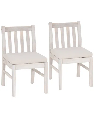 Linon Set Of 2 Teagon Dining Chair In Neutral
