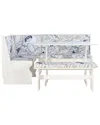 Linon Sasha Coffee Nook In White