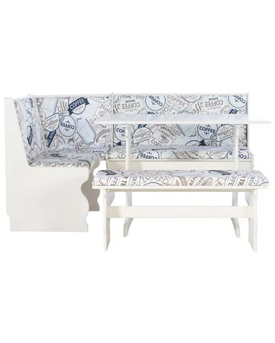 Linon Sierra Corner Nook In White
