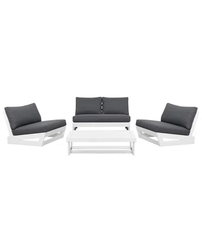 Linon Silbury 4pc Outdoor Set In Black