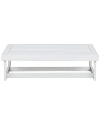 Linon Silbury Outdoor Cocktail Table In White