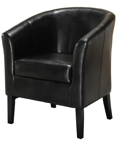 Linon Simon Club Chair In Black