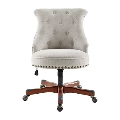 Linon Sinclair Office Chair In White
