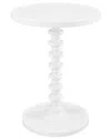 Linon Spectrum Accent Table In White