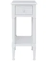 Linon Starfish End Table In White