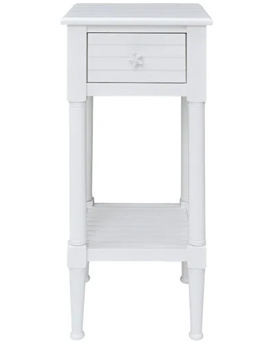 Linon Starfish End Table In White
