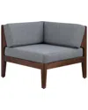 Linon Summerlyn Corner Chair In Gray