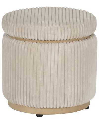Linon Sunny Cord Round Ottoman