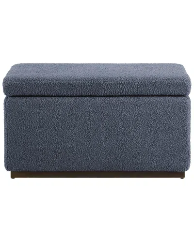 Linon Sunny Rectangle Ottoman In Burgundy