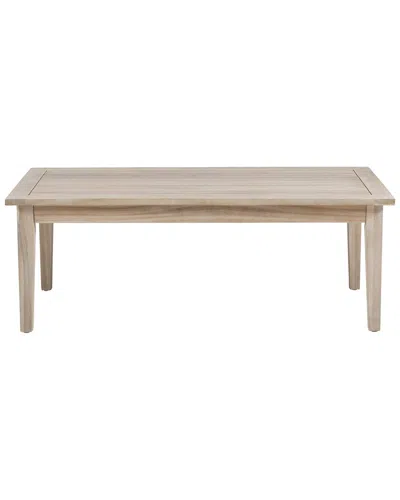 Linon Svana Outdoor Coffee Table In Neutral