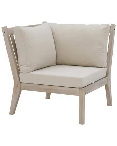 Linon Svana Outdoor Corner Chair In Neutral