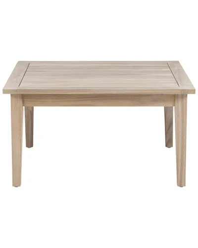 Linon Svana Outdoor Square Coffee Table In Neutral