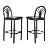 Linon Thayer Barstool Black Set Of 2 In Black
